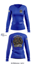 Georgetown Fire Station 7 33818481 Women's Long Sleeve V-neck Shirt - 25