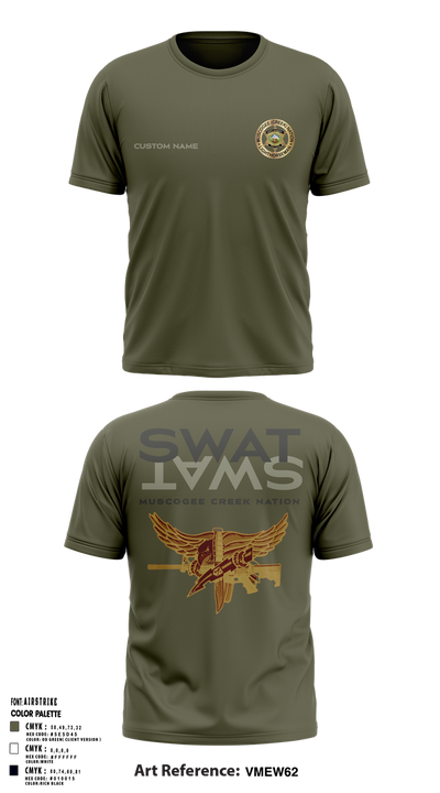 Muscogee Creek Nation SWAT 24361706 Short Sleeve Performance Shirt - 5