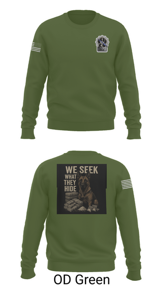 Crew Neck Sweatshirt, Narcotics K9, , Teamtime, Team time, sublimation, custom sports apparel, team uniforms, spirit wear, spiritwear, sports uniforms, custom shirts, team store, custom team store, fundraiser sports, apparel fundraiser