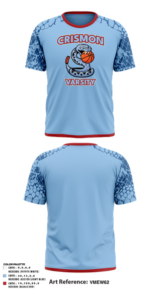 Short Sleeve Performance Shirt, Crismon Rattlers, Women's Basketball, Teamtime, Team time, sublimation, custom sports apparel, team uniforms, spirit wear, spiritwear, sports uniforms, custom shirts, team store, custom team store, fundraiser sports, apparel fundraiser