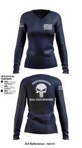 Honolulu Police Department 64074872 Women's Long Sleeve V-neck Shirt - 5