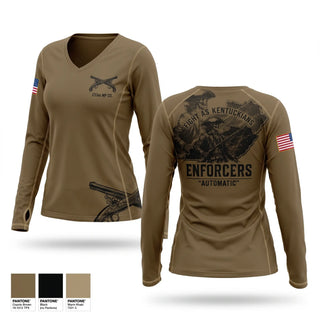 Womens Long Sleeve Vneck Shirt, 223rd MP Co, National Guard, Teamtime, Team time, sublimation, custom sports apparel, team uniforms, spirit wear, spiritwear, sports uniforms, custom shirts, team store, custom team store, fundraiser sports, apparel fundraiser