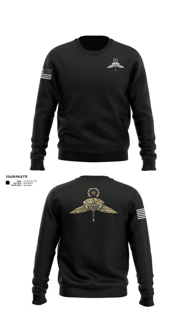 Crew Neck Sweatshirt, Military Free fall school, Army, Teamtime, Team time, sublimation, custom sports apparel, team uniforms, spirit wear, spiritwear, sports uniforms, custom shirts, team store, custom team store, fundraiser sports, apparel fundraiser