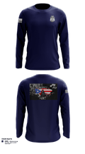D2 Violent Crime Reduction Team  Long Sleeve Performance Shirt - 1