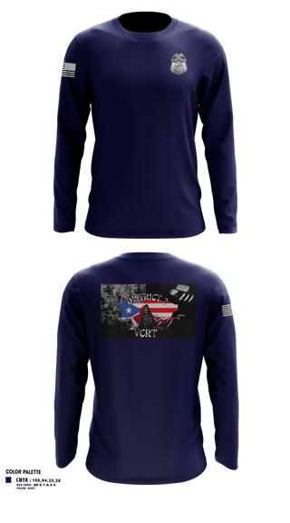 Long Sleeve Performance Shirt, D2 Violent Crime Reduction Team, Police, Teamtime, Team time, sublimation, custom sports apparel, team uniforms, spirit wear, spiritwear, sports uniforms, custom shirts, team store, custom team store, fundraiser sports, apparel fundraiser