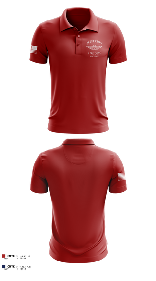 Short Sleeve Performance Polo, Jefferson vol Fire Dept, Fire Department, Teamtime, Team time, sublimation, custom sports apparel, team uniforms, spirit wear, spiritwear, sports uniforms, custom shirts, team store, custom team store, fundraiser sports, apparel fundraiser