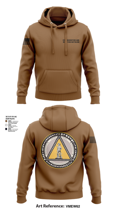 Hoodie, 22nd Recruiting and Retention Battalion, , Teamtime, Team time, sublimation, custom sports apparel, team uniforms, spirit wear, spiritwear, sports uniforms, custom shirts, team store, custom team store, fundraiser sports, apparel fundraiser