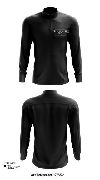 Quarter Zip Jacket, Westerville Central Swimming & Diving, Swimming, Teamtime, Team time, sublimation, custom sports apparel, team uniforms, spirit wear, spiritwear, sports uniforms, custom shirts, team store, custom team store, fundraiser sports, apparel fundraiser