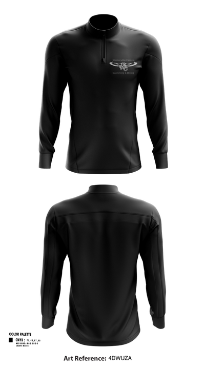 Westerville Central Swimming & Diving 56583573 Quarter Zip Jacket - 47