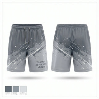 Athletic Shorts With Pockets, Thomas Jefferson Middle, Women's Basketball, Teamtime, Team time, sublimation, custom sports apparel, team uniforms, spirit wear, spiritwear, sports uniforms, custom shirts, team store, custom team store, fundraiser sports, apparel fundraiser