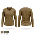 Kraken Women's Long Sleeve V-neck Shirt - 1