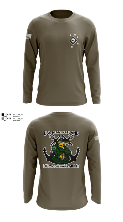 DECK DEPARTMENT 16334111 Long Sleeve Performance Shirt 1