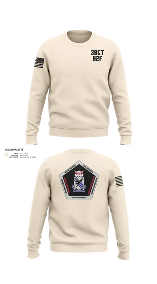Crew Neck Sweatshirt, 3BCT H2F, Army, Teamtime, Team time, sublimation, custom sports apparel, team uniforms, spirit wear, spiritwear, sports uniforms, custom shirts, team store, custom team store, fundraiser sports, apparel fundraiser
