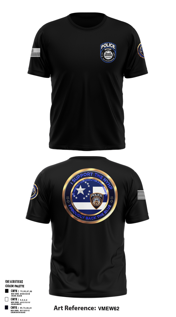 NYC COURAGEOUS  Short Sleeve Performance Shirt - 1