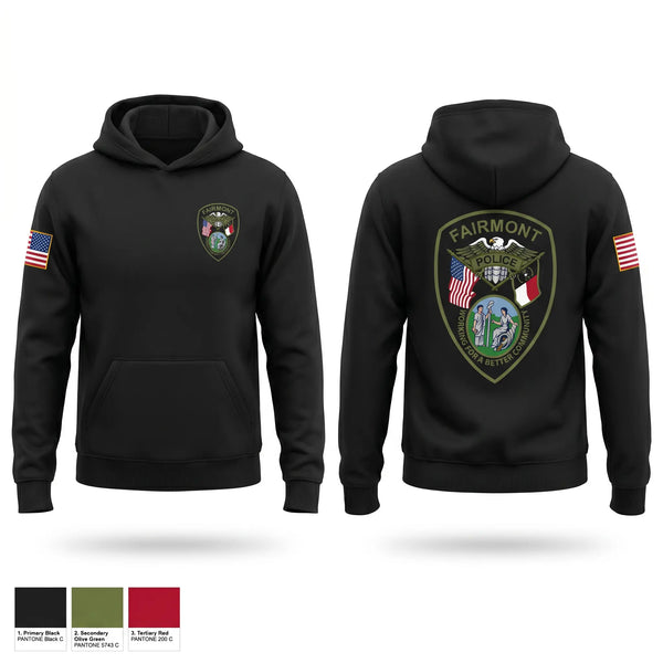 Hoodie, Fairmont Police Department, Police, Teamtime, Team time, sublimation, custom sports apparel, team uniforms, spirit wear, spiritwear, sports uniforms, custom shirts, team store, custom team store, fundraiser sports, apparel fundraiser
