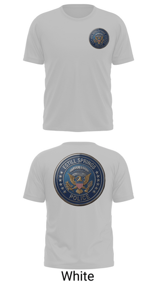 Old School Cotton Feel Shirt, Estill Springs Police Department, Police, Teamtime, Team time, sublimation, custom sports apparel, team uniforms, spirit wear, spiritwear, sports uniforms, custom shirts, team store, custom team store, fundraiser sports, apparel fundraiser