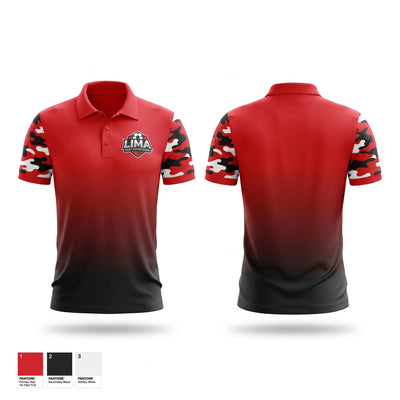 Lima Area Adult Soccer Short Sleeve Performance Polo - 1