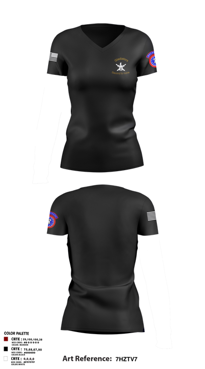 2ND MRBN 38702698 Women's Short Sleeve V-neck Shirt - 3