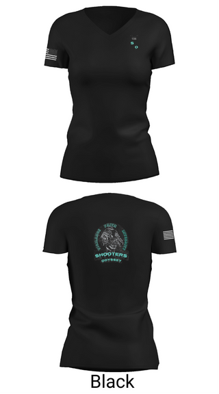 Womens Short Sleeve Vneck Shirt, Shooters odyssey, National Guard, Teamtime, Team time, sublimation, custom sports apparel, team uniforms, spirit wear, spiritwear, sports uniforms, custom shirts, team store, custom team store, fundraiser sports, apparel fundraiser