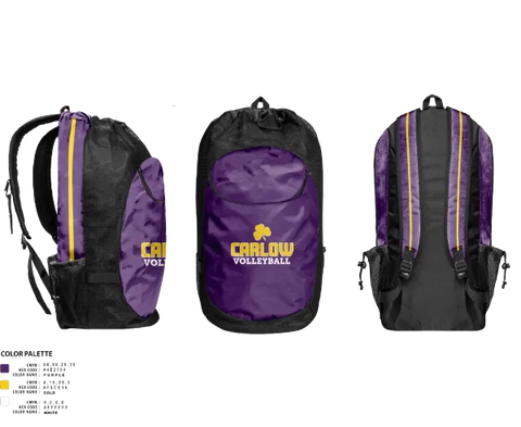 Gear Bag, Carlow University Men's Volleyball, Men's Volleyball, Teamtime, Team time, sublimation, custom sports apparel, team uniforms, spirit wear, spiritwear, sports uniforms, custom shirts, team store, custom team store, fundraiser sports, apparel fundraiser
