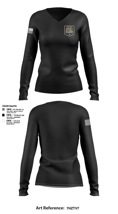 HV Guardians 79803483 Women's Long Sleeve V-neck Shirt - 3