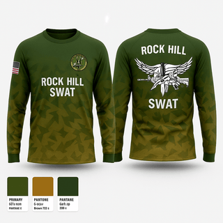 Long Sleeve Performance Shirt, Rock Hill SWAT, Police, Teamtime, Team time, sublimation, custom sports apparel, team uniforms, spirit wear, spiritwear, sports uniforms, custom shirts, team store, custom team store, fundraiser sports, apparel fundraiser