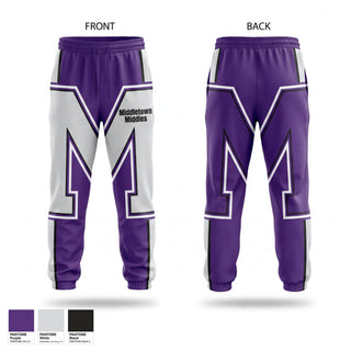 Sweatpants, Middletown Middies, Baseball, Teamtime, Team time, sublimation, custom sports apparel, team uniforms, spirit wear, spiritwear, sports uniforms, custom shirts, team store, custom team store, fundraiser sports, apparel fundraiser