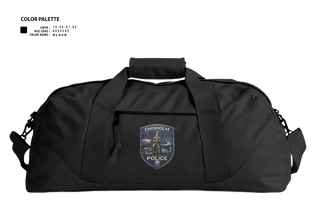 Duffle Bag, Chisholm Police Department, Police, Teamtime, Team time, sublimation, custom sports apparel, team uniforms, spirit wear, spiritwear, sports uniforms, custom shirts, team store, custom team store, fundraiser sports, apparel fundraiser