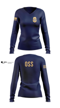 Office of School Safety Women's Long Sleeve V-neck Shirt - 5