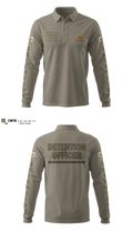 Hudspeth county sheriff office 47128359 Long Sleeve Performance Polo - 40