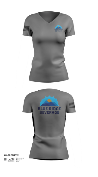 Womens Short Sleeve Vneck Shirt, 10th Mountain DivisionBlue Ridge Beverage, Army, Teamtime, Team time, sublimation, custom sports apparel, team uniforms, spirit wear, spiritwear, sports uniforms, custom shirts, team store, custom team store, fundraiser sports, apparel fundraiser