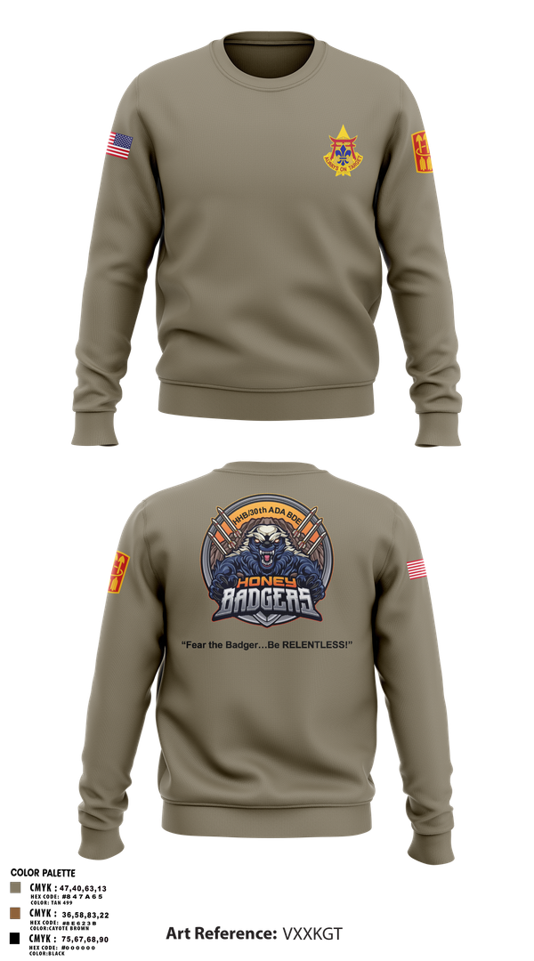 Crew Neck Sweatshirt, HHB_30X, Army, Teamtime, Team time, sublimation, custom sports apparel, team uniforms, spirit wear, spiritwear, sports uniforms, custom shirts, team store, custom team store, fundraiser sports, apparel fundraiser