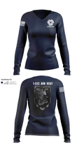 1-222 Aviaition Regiment 73134658 Women's Long Sleeve V-neck Shirt - 23