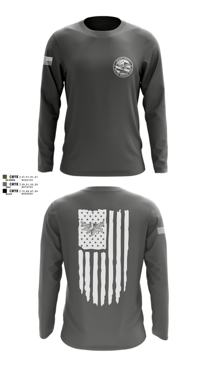 PCSO Black Knights 43803915 Long Sleeve Performance Shirt 2