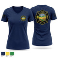 Dufur Volunteer Fire and Ambulance Women's Short Sleeve V-neck Shirt - 1