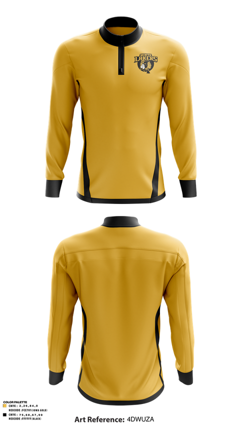 Quarter Zip Jacket, Minto Lakers Basketball, Men's Basketball, Teamtime, Team time, sublimation, custom sports apparel, team uniforms, spirit wear, spiritwear, sports uniforms, custom shirts, team store, custom team store, fundraiser sports, apparel fundraiser