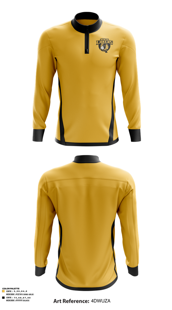 Quarter Zip Jacket, Minto Lakers Basketball, Men's Basketball, Teamtime, Team time, sublimation, custom sports apparel, team uniforms, spirit wear, spiritwear, sports uniforms, custom shirts, team store, custom team store, fundraiser sports, apparel fundraiser
