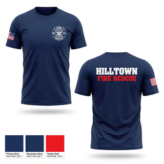 Short Sleeve Performance Shirt, Hilltown Fire Rescue, Fire Department, Teamtime, Team time, sublimation, custom sports apparel, team uniforms, spirit wear, spiritwear, sports uniforms, custom shirts, team store, custom team store, fundraiser sports, apparel fundraiser