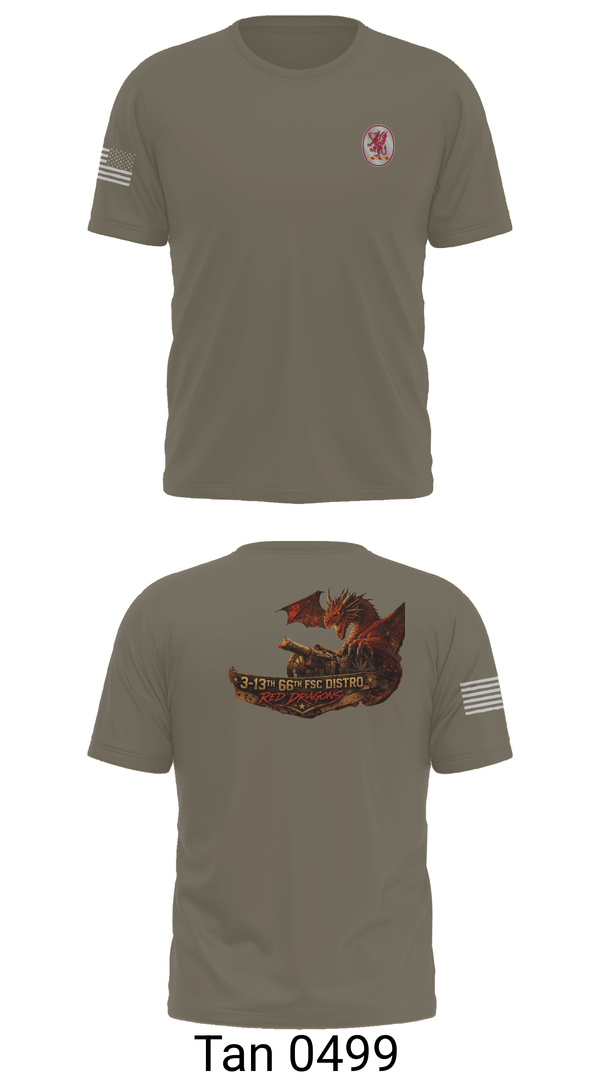 Old School Cotton Feel Shirt, 3-13th 66th FSC, Army, Teamtime, Team time, sublimation, custom sports apparel, team uniforms, spirit wear, spiritwear, sports uniforms, custom shirts, team store, custom team store, fundraiser sports, apparel fundraiser