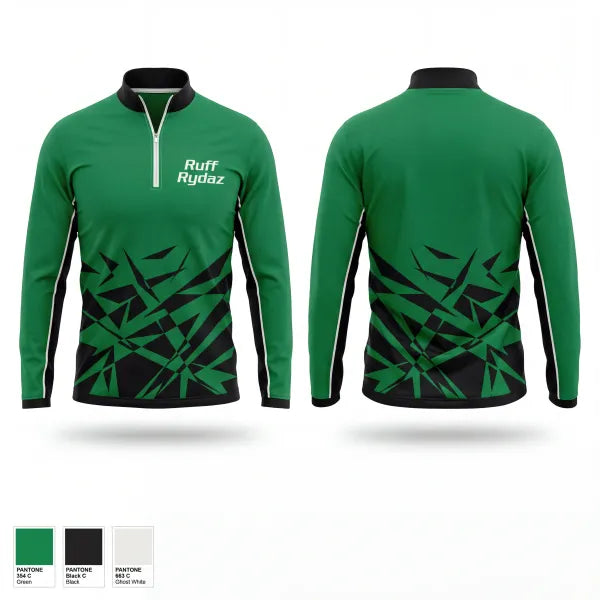 Quarter Zip Jacket, Ruff Rydaz, Softball, Teamtime, Team time, sublimation, custom sports apparel, team uniforms, spirit wear, spiritwear, sports uniforms, custom shirts, team store, custom team store, fundraiser sports, apparel fundraiser