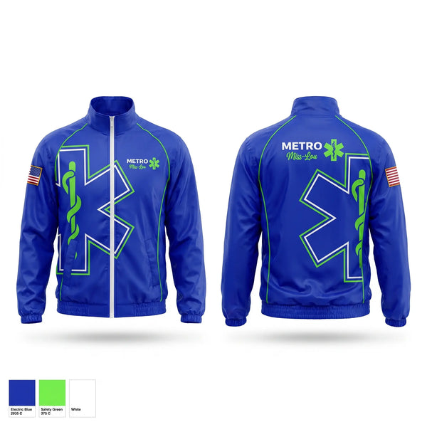 Windbreaker, Metro miss lou, EMS/EMT, Teamtime, Team time, sublimation, custom sports apparel, team uniforms, spirit wear, spiritwear, sports uniforms, custom shirts, team store, custom team store, fundraiser sports, apparel fundraiser