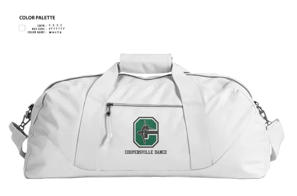 Duffle Bag, Coopersville Dance Team, Spirit Store, Teamtime, Team time, sublimation, custom sports apparel, team uniforms, spirit wear, spiritwear, sports uniforms, custom shirts, team store, custom team store, fundraiser sports, apparel fundraiser