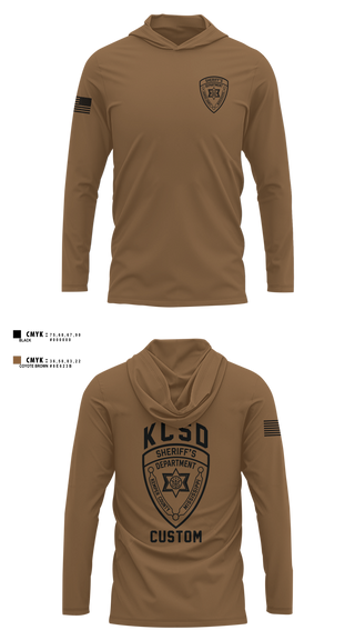 Long Sleeve Hooded Sun Shirt, Kemper County Sheriff’s Office, Police, Teamtime, Team time, sublimation, custom sports apparel, team uniforms, spirit wear, spiritwear, sports uniforms, custom shirts, team store, custom team store, fundraiser sports, apparel fundraiser