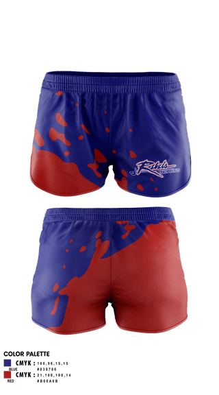 Womens Shorts, Byrnes Rebels Track & Field, Track & Field, Teamtime, Team time, sublimation, custom sports apparel, team uniforms, spirit wear, spiritwear, sports uniforms, custom shirts, team store, custom team store, fundraiser sports, apparel fundraiser