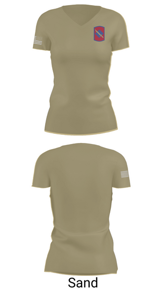 Womens Short Sleeve Vneck Shirt, 39th infantry, National Guard, Teamtime, Team time, sublimation, custom sports apparel, team uniforms, spirit wear, spiritwear, sports uniforms, custom shirts, team store, custom team store, fundraiser sports, apparel fundraiser