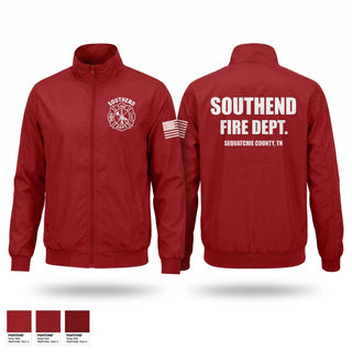 Windbreaker, SOUTHEND FIRE DEPARTMENT, Fire Department, Teamtime, Team time, sublimation, custom sports apparel, team uniforms, spirit wear, spiritwear, sports uniforms, custom shirts, team store, custom team store, fundraiser sports, apparel fundraiser