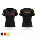 333rd Triple Threat 2 47236189 Women's Short Sleeve V-neck Shirt - 1