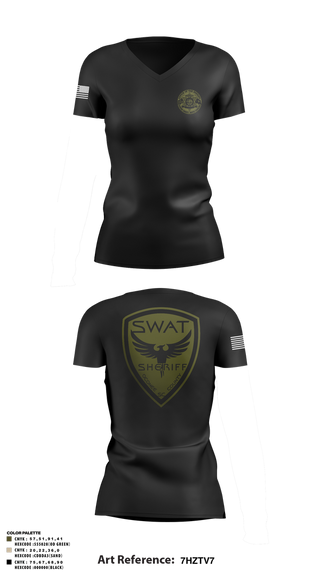 Womens Short Sleeve Vneck Shirt, , Police, Teamtime, Team time, sublimation, custom sports apparel, team uniforms, spirit wear, spiritwear, sports uniforms, custom shirts, team store, custom team store, fundraiser sports, apparel fundraiser