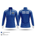 Dunbar Wolverines Quarter Zip Jacket - 1