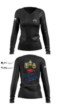 VAW-117 15130068 Women's Long Sleeve V-neck Shirt - 2